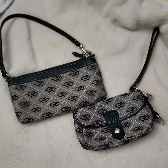 Dooney & Bourke Stylish Black and Gray Women's Bag Set - Picture 1 of 12